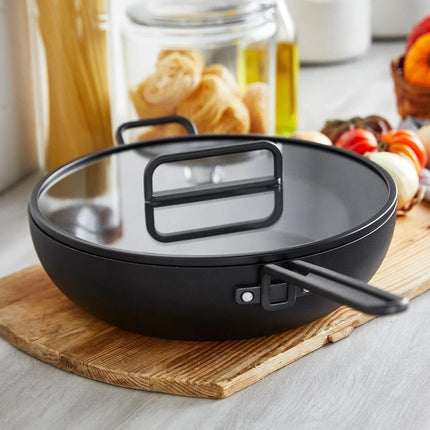 Greenpan Tucci Koekenpan Met Deksel Black 33 cm
