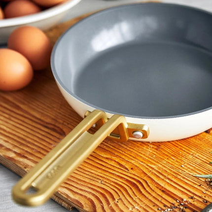 Greenpan Tucci 2-delige koekenpan set 20 en 26 cm - Wit
