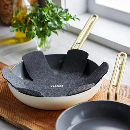 Greenpan Tucci 2-delige koekenpan set 20 en 26 cm - Wit