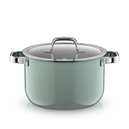 WMF Fusiontec Soeppan pastelgroen met glazen deksel 24cm / 6.4L